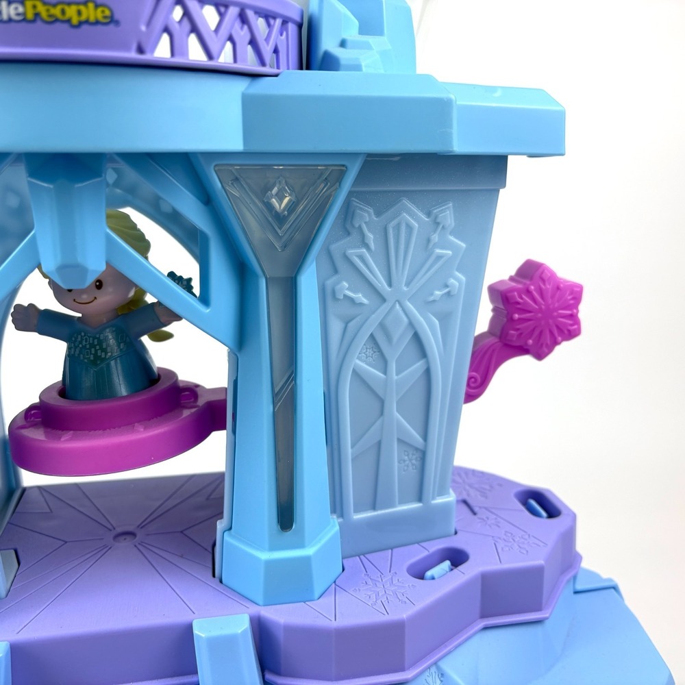 Fisher Price Little People Disney Frozen Elsas Enchanted Lights Palace Music SEE - Picture 6 of 16